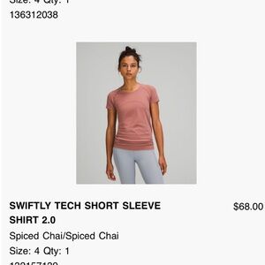 Lululem Swiftly Tech Short Sleeve Shirt 2.0